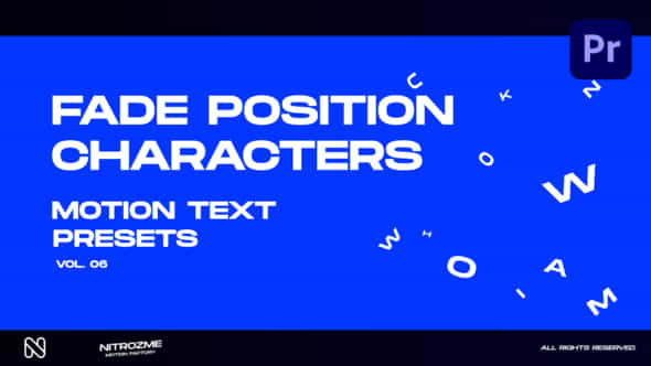 Characters Motion Text - VideoHive 45890307