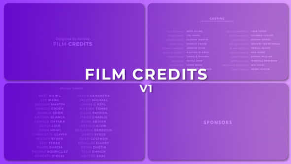 Film Credits V1 - VideoHive 52108438