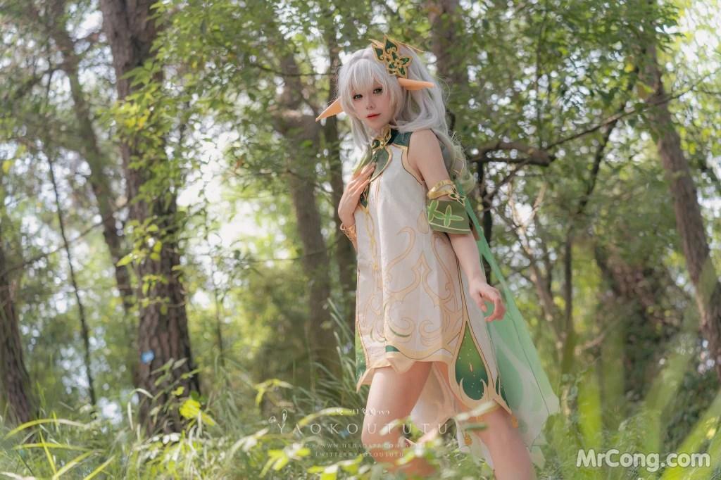 Coser@黏黏团子兔: 万年萝莉纳西妲&0.2s (65 photos )(16)