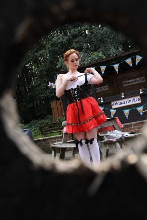 Lusty ginger Ella Hughes gets fucked by a big dicked jock at the Oktoberfest