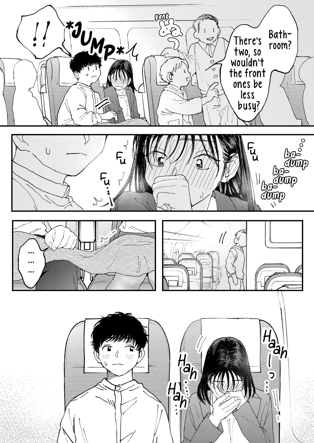 [Denbu Momo] Muramura OL-san wa Hikouki no Naka demo Seiyoku o Mitashitai  Horny OL-san, even on an Airplane, Wants To Satisfy Her Sexual Desires [English] [Digital]