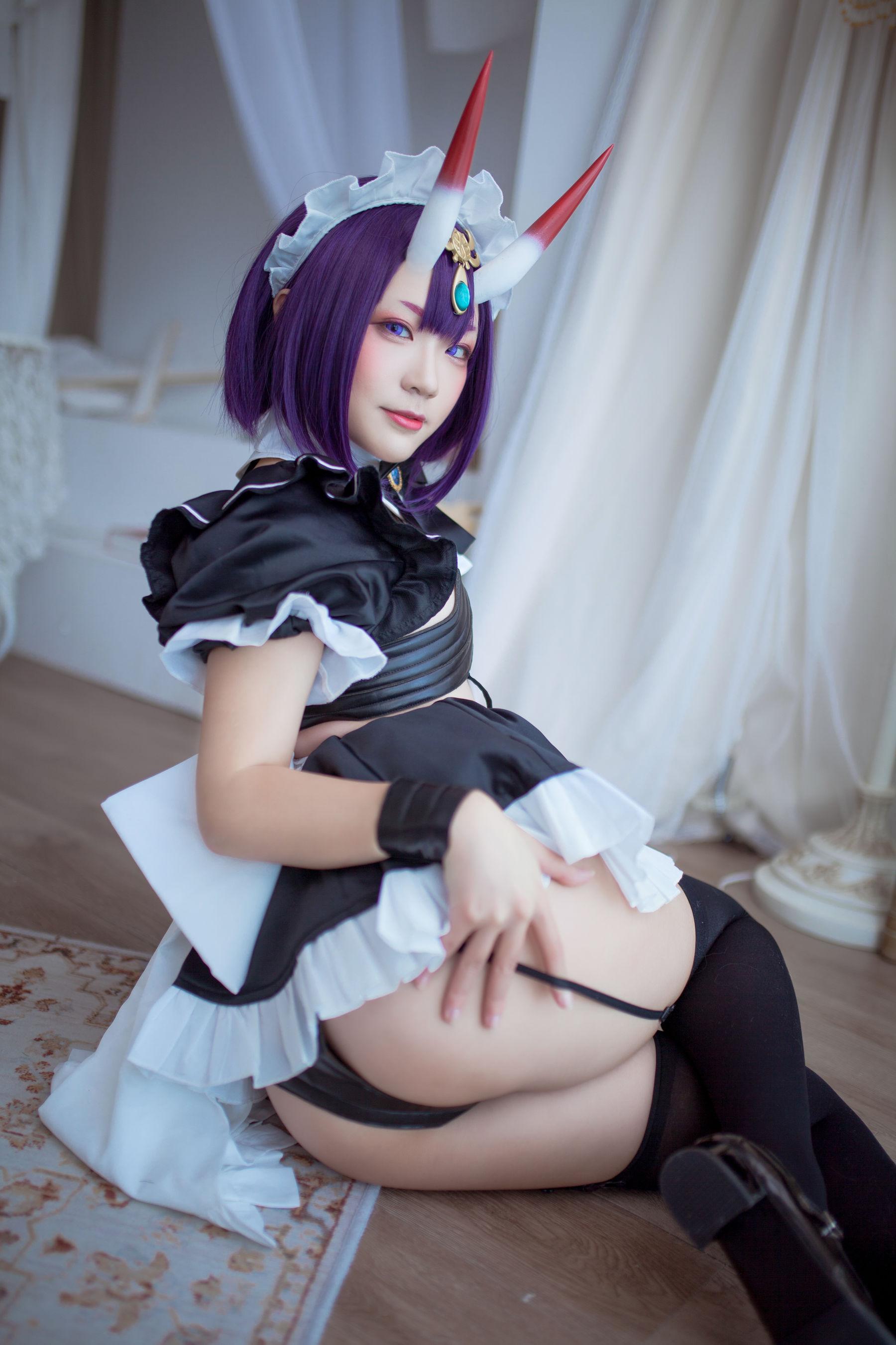 [网红COSER] 动漫博主Mime弥美 – 酒呑童子女仆(17)