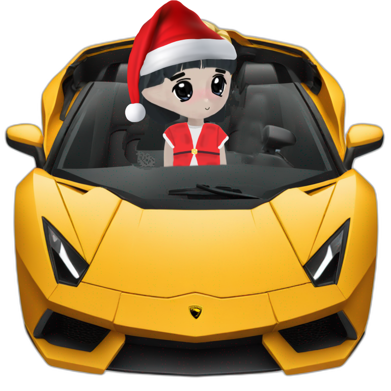 Milady in Lamborghini