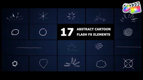 Abstract Cartoon Flash Fx Elements Fcpx - VideoHive 50527492