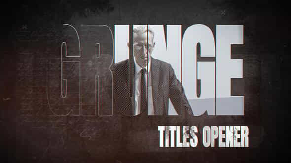 Grunge Titles Opener - VideoHive 54107209