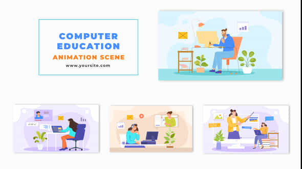 Vector Character Computer - VideoHive 48571000