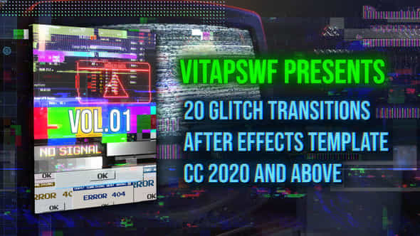 Glitch Transitions - VideoHive 47707897