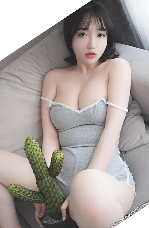 粉嫩美女孙乐乐Son Ye-Eun - 居家灰色连体衣(27)