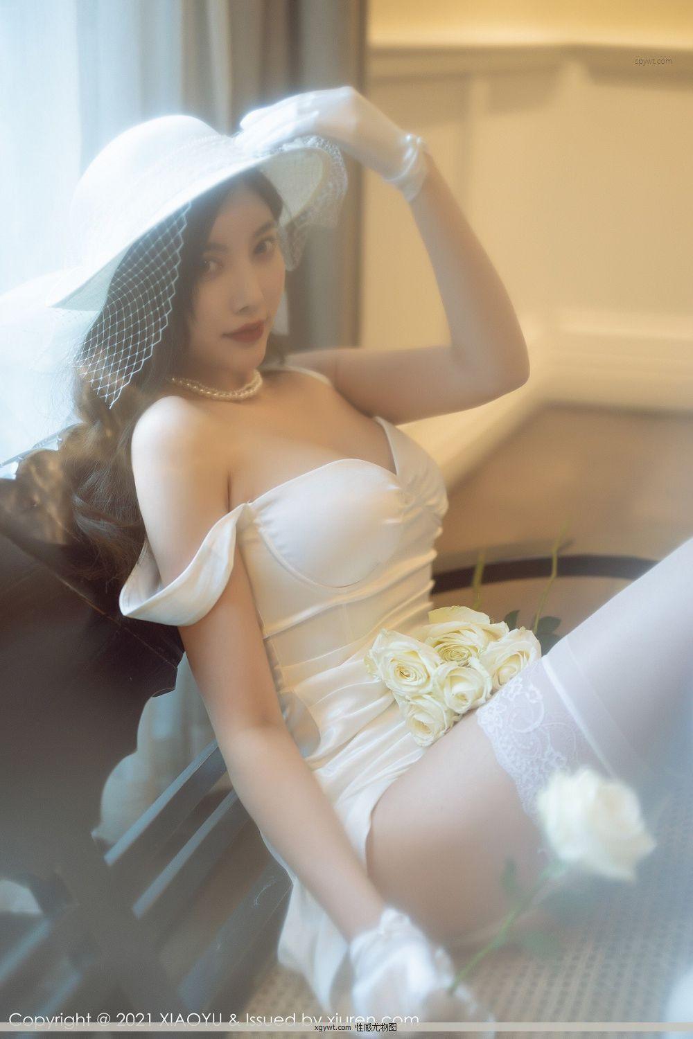 [小雨XiaoYu]Vol.587_女神杨晨晨sugar白月光与朱砂痣主题蕾丝吊袜极度魅力写真96P(43)