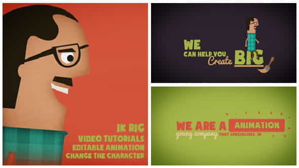 Animated Character Service Promotion - VideoHive 4595454