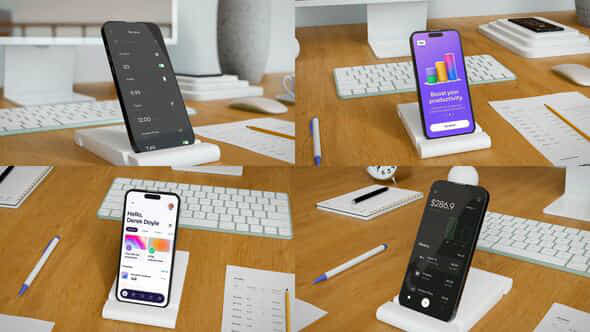 Office Phone Mockup - VideoHive 57094878
