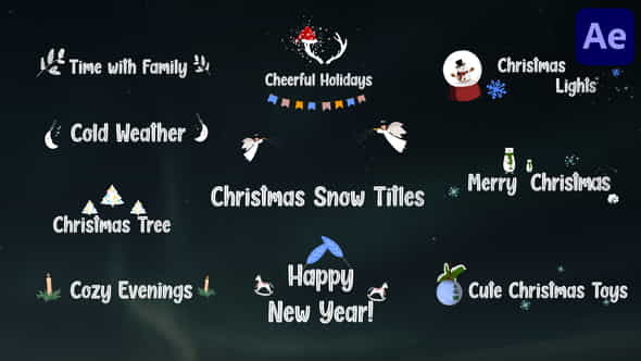 Christmas Snow Titles - VideoHive 41542466