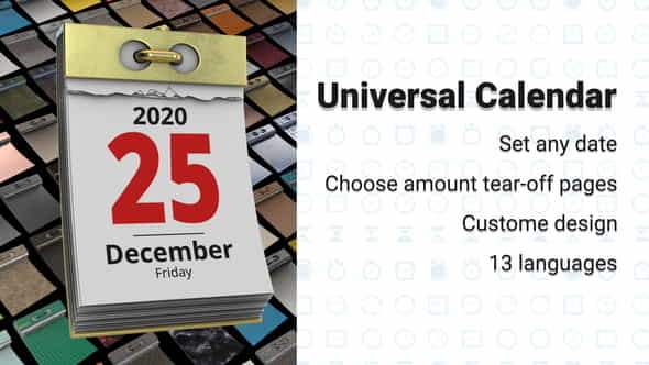 Universal Calendar - VideoHive 19677393