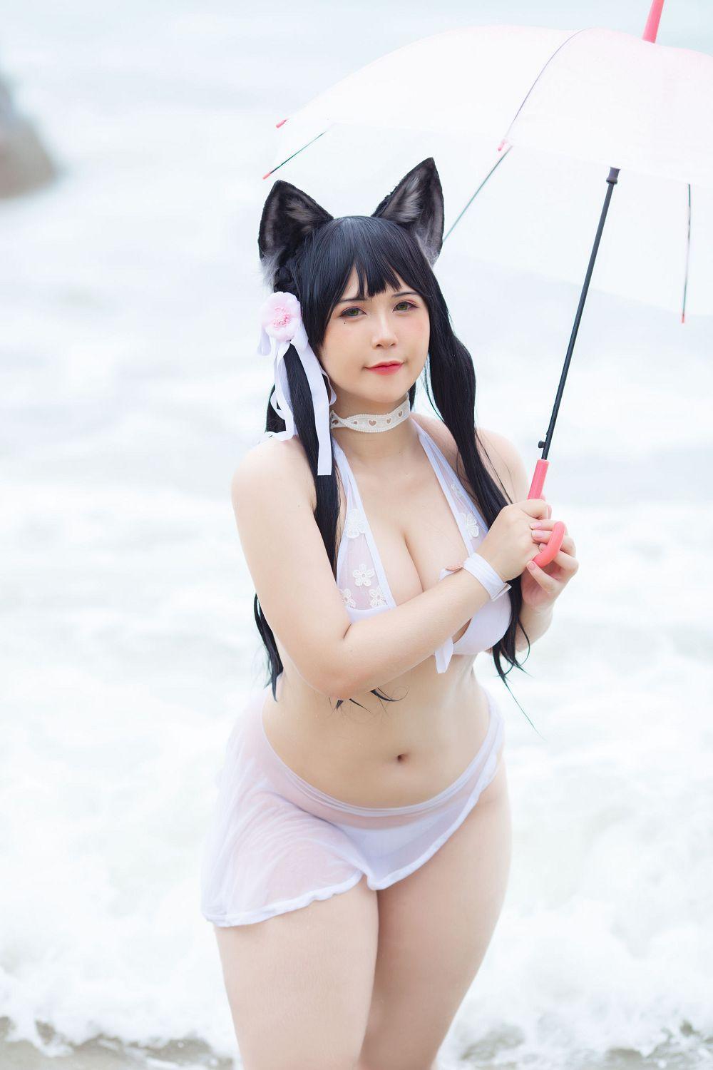 [福利女神cosplay] Uy Uy - Atago Bikini 写真套图(7)