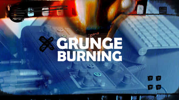 Grunge Burning Transitions - VideoHive 58433169