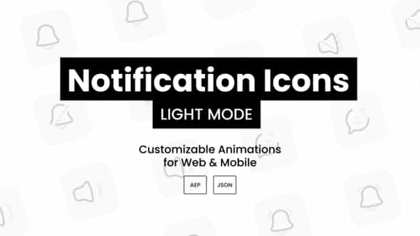 Notification Icons Light - VideoHive 40208799