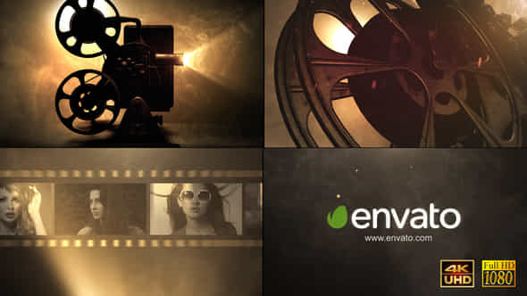 Cinema Projector Logo - VideoHive 22603618