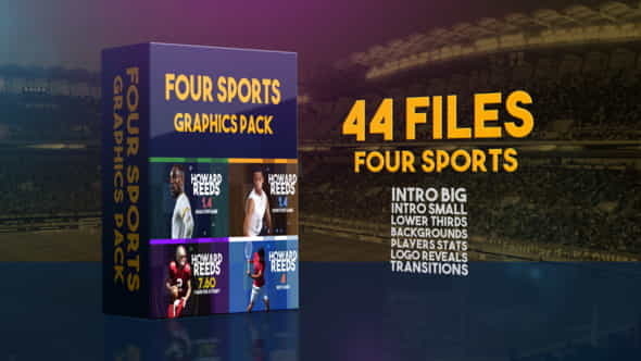 Four Sports Graphics Pack - VideoHive 24143666