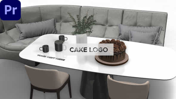 Cake Logo Intro - VideoHive 43209782