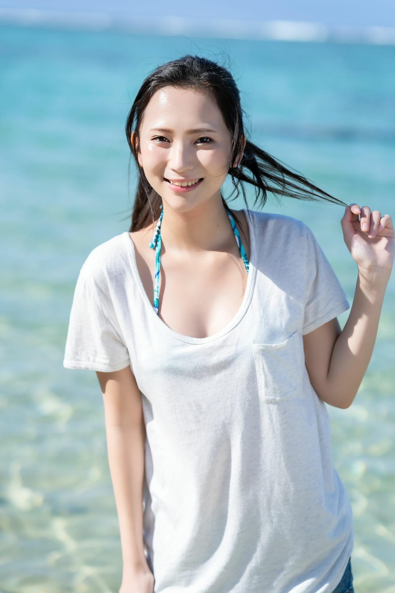 Miho Machiyama 街山みほ, idolpost 写真集 「煌めく紺碧の」 Set.01(10)