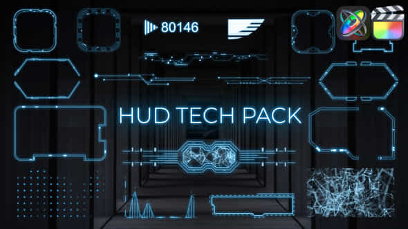 Hud Tech Pack For Fcpx - VideoHive 48998756