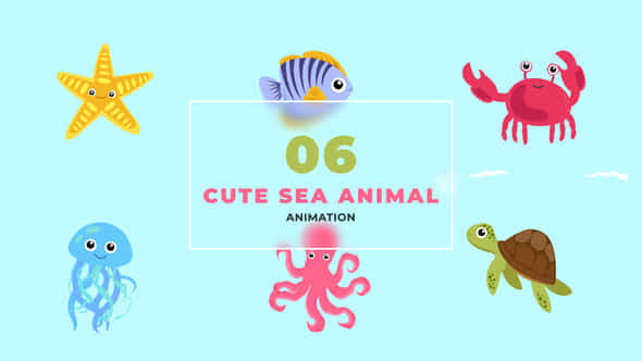 Sea Animal Flat - VideoHive 47494422