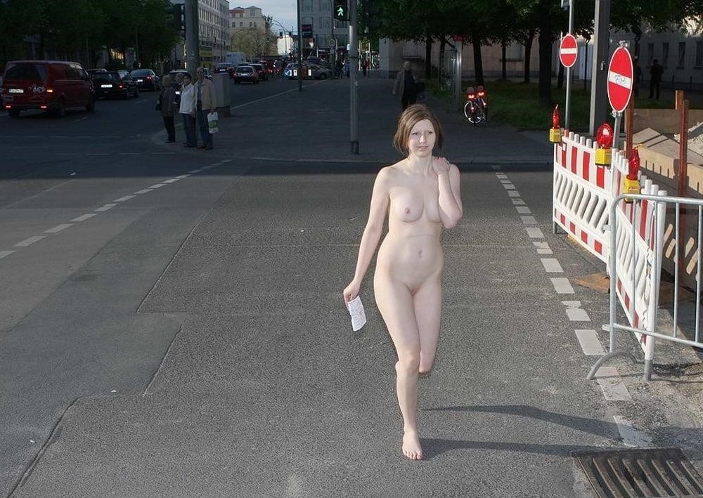 Nude women walking in public-4339