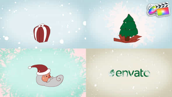 Santa Morphing Logo For Fcpx - VideoHive 49302647