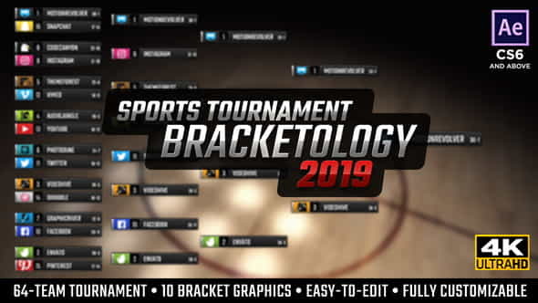 Bracketology - Sports Tournament Bracket - VideoHive 21488906