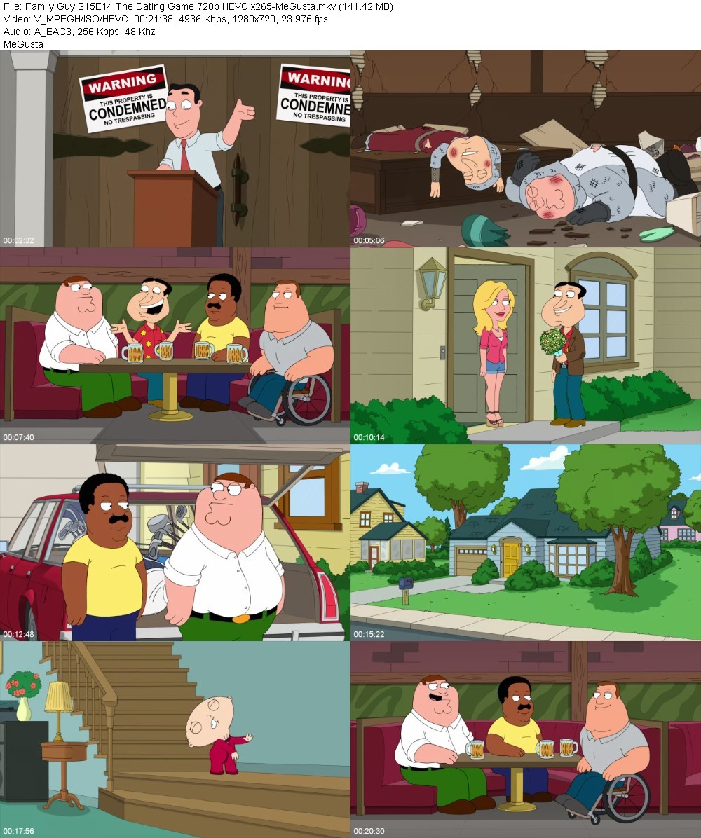 Family Guy S15E14 The Dating Game 720p HEVC x265-MeGusta