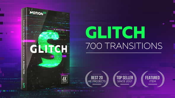 Glitch Transitions - VideoHive 21059280