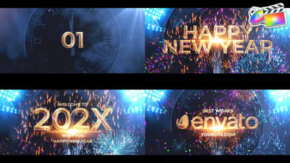Happy New Year Countdown For Fcpx - VideoHive 49761215