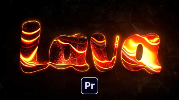 Melting Lava Logo - VideoHive 53618343