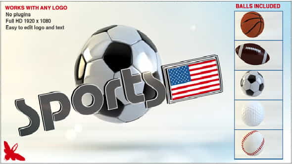 Sports Balls Logo - VideoHive 8208936