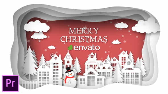 Christmas Paper Town Wishes - - VideoHive 25274607