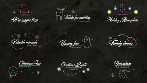 Christmas Titles - VideoHive 35063187