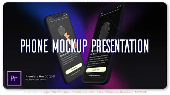 Phone Mockup Presentation - VideoHive 40253994