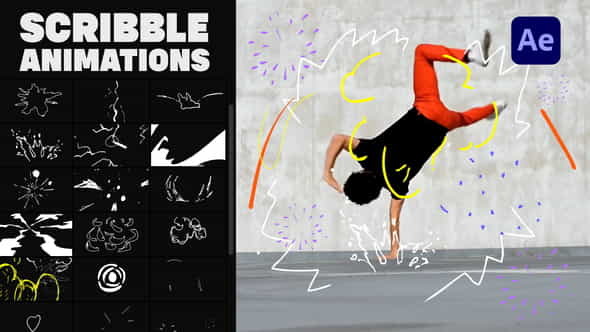 Abstract Scribble Animations for After - VideoHive 37697257