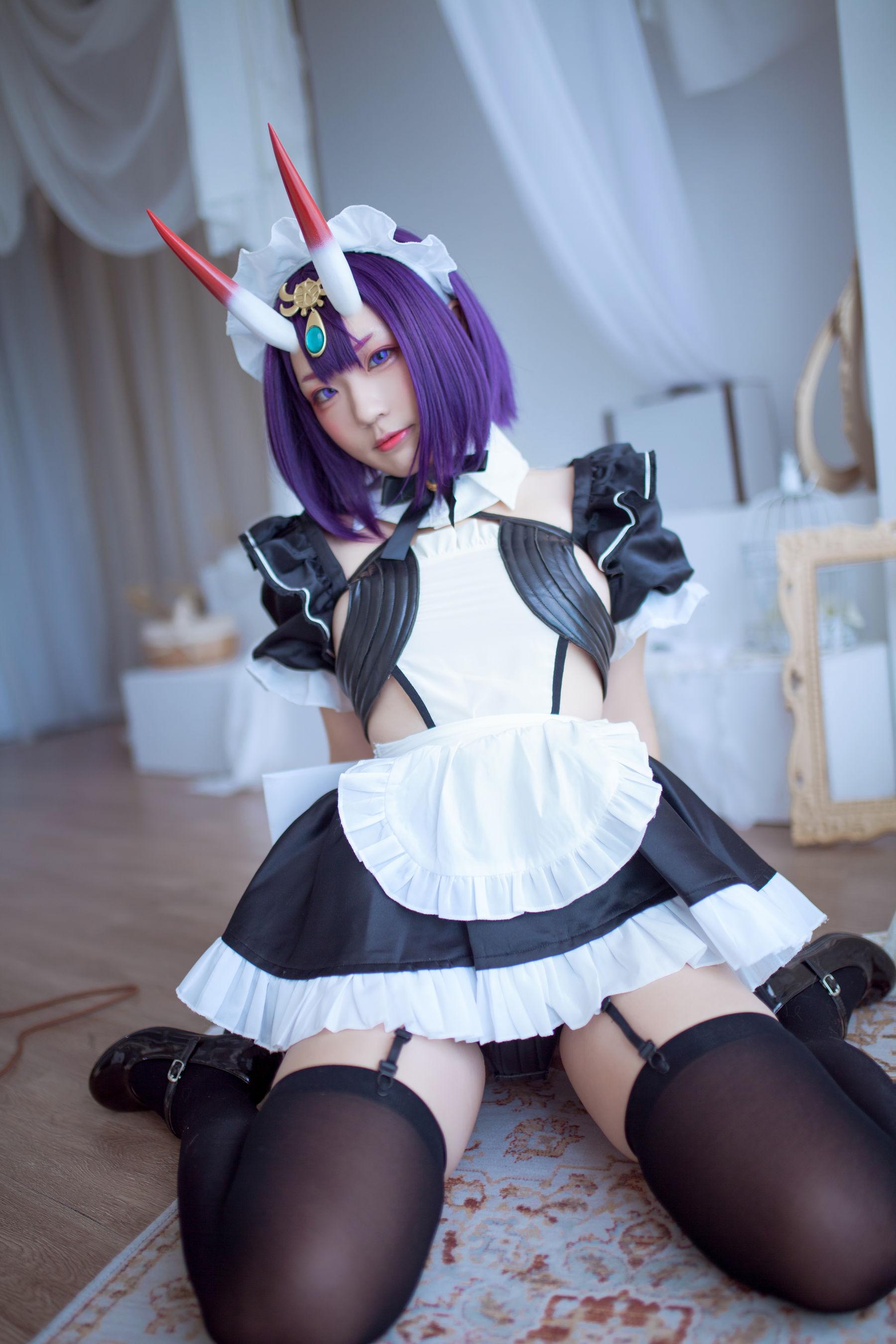 [网红COSER] 动漫博主Mime弥美 – 酒呑童子女仆(12)