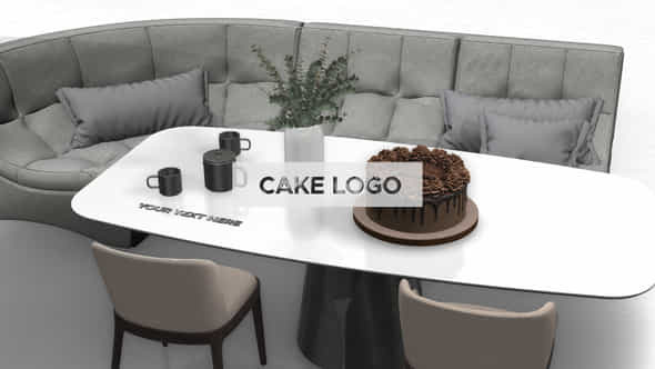 Cake Logo Intro - VideoHive 43127118