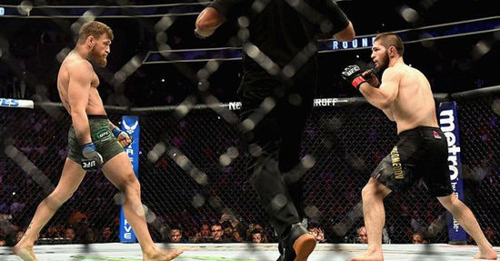 khabib vence a mcgregor pelea e imagenes