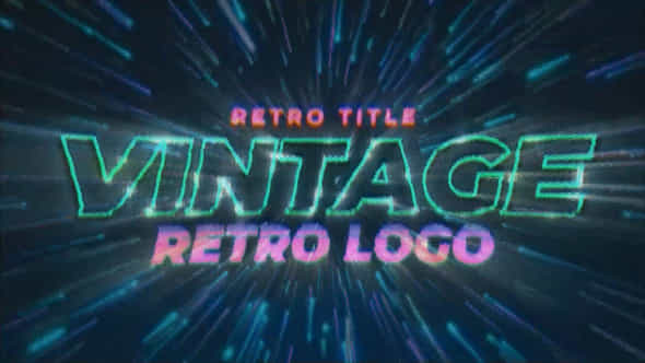 Vintage Video Game - VideoHive 46177245