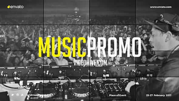 Music Event PromoParty InvitationEDM FestivalNight - VideoHive 19221480