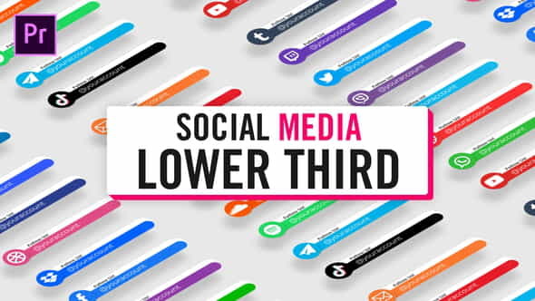 Circle Social Media Lower Thirds - VideoHive 30621985