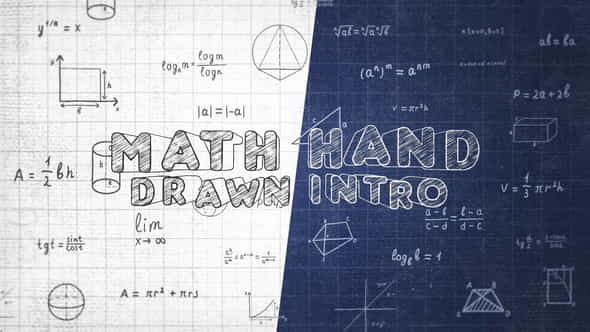 Math Hand Draw Intro - - VideoHive 34533796