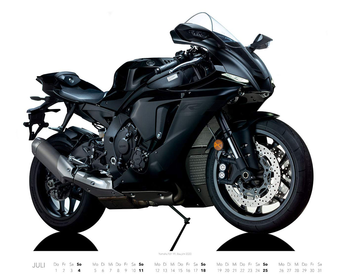 Календарь с крутыми мотоциклами на 2021 год / июль