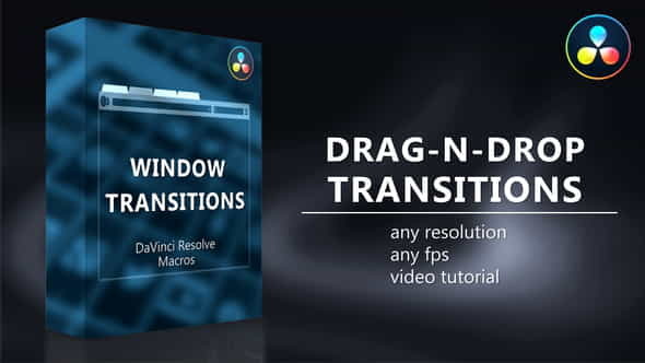 Window Transitions for DaVinci Resolve - VideoHive 35167981