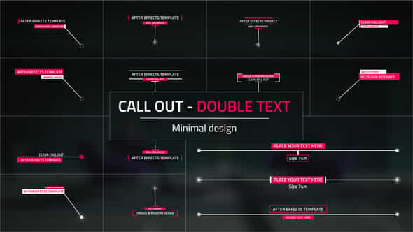 Double Text Call Outs - VideoHive 39850167