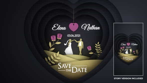 Wedding Day Paper Intro - VideoHive 32483152