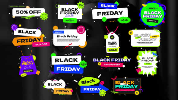 Black Friday Lower Third - VideoHive 56073956